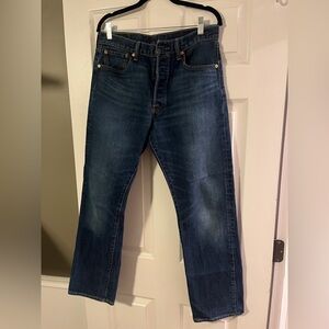 Levi’s 501 Blue Denim Jeans 33x32